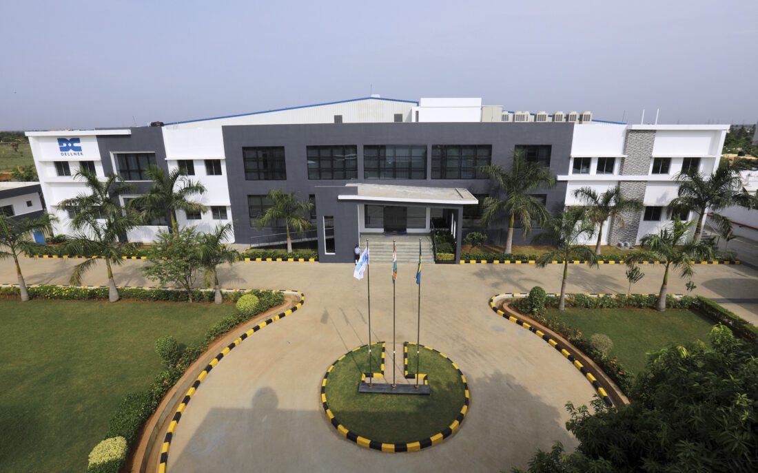 View of the office and production hall of Dellner India