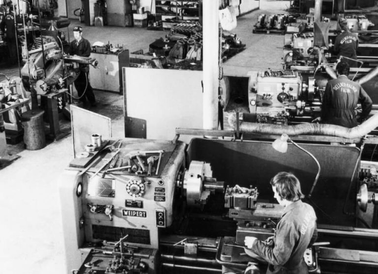 Old production hall of automatic couplers in Falun in Sweden